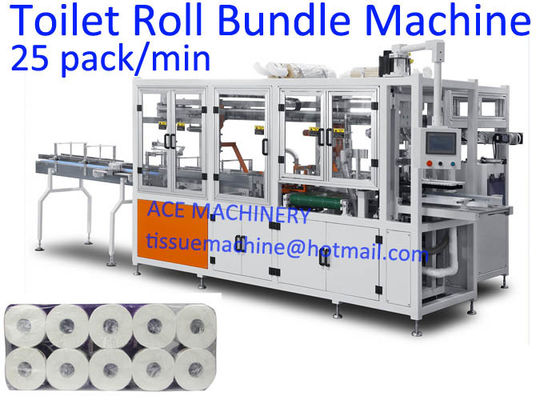 12 Roll / Pack 380V Horizontal Toilet Paper Roll Packing Machine