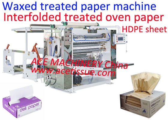 Máquina de plegado de papel interplegado para papel de pergamino antiadherente de papel de horno de papel de cera
