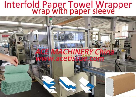 15-30 paquetes/min máquina de embalaje de toallas de papel para el registro de toallas de papel Z plegado completo