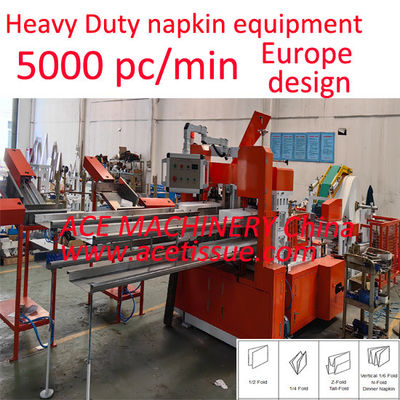 6000 servilletas/minuto Máquina de servilletas más rápida para embozar servilletas voluminosas