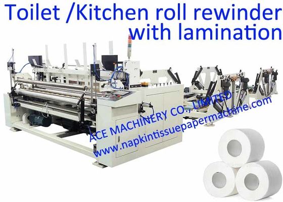 máquina de la fabricación del papel higiénico de 1800m m con la grabación en relieve