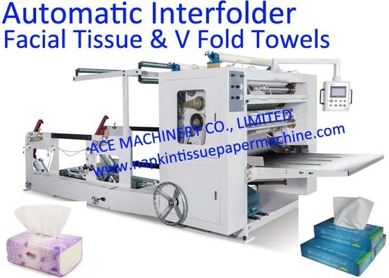 Máquina de alta velocidad de la servilleta del doblez de V, máquina automática de la servilleta de Interfold