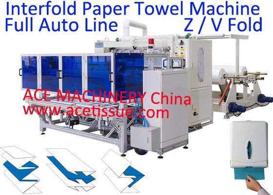 La máquina automática llena de la toalla de papel con transferencia auto al registro de la toalla de mano vio