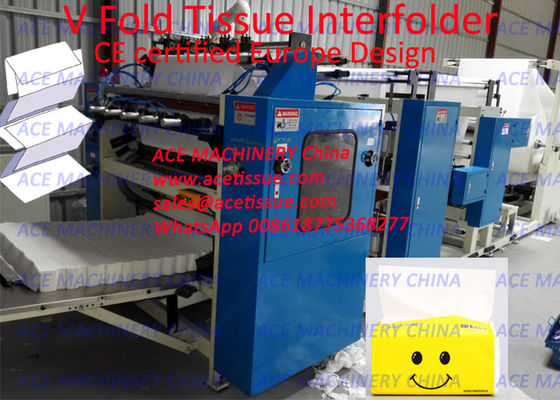 Máquina automática de Interfolder del papel seda de Kleenex con la impresión en color